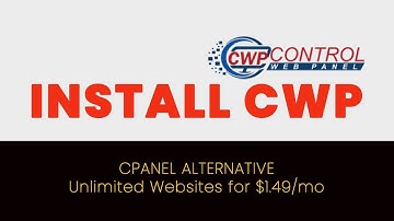 05 CWP basic settings after installation