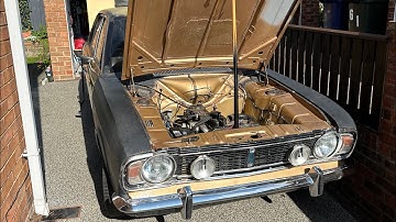 Barn find Ford Cortina MK2 1600E first start up in a long time!