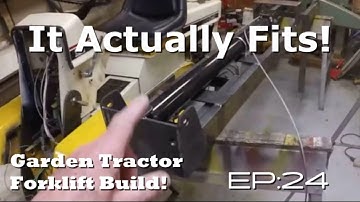 Garden Tractor Forklift Build EP:24, Mounting the Mast on the Tractor!