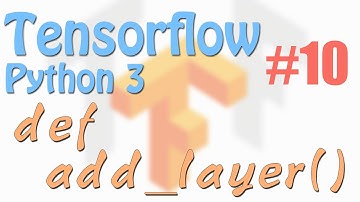 Tensorflow 10 example3 def add_layer() function (neural network tutorials)