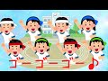 ゴーゴーゴー♫（4色バージョン）運動会の歌（うんどうかいのうた）歌詞付き｜応援合戦