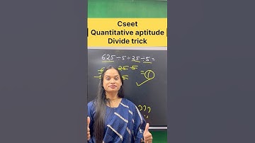 Cseet quantitative aptitude divide trick || #commerceshorts #cseet #dividetrick #ytshorts #divide