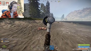 XQC Murders Mizkif On A Beach - OTV & Friends Rust Server