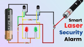 Smart Laser Security Alarm Using BC547 Transistor | Laser Alarm Using BC547 Transistor