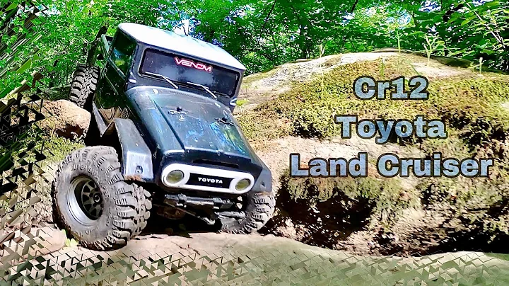 Team Associated Cr12 Land Cruiser fj first run, 1.55 Rc4wd wheels and tires. 1/12 scale rc crawler