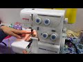 Janome Overlock 8110dx - Cómo realizar la terminación RULOTÉ