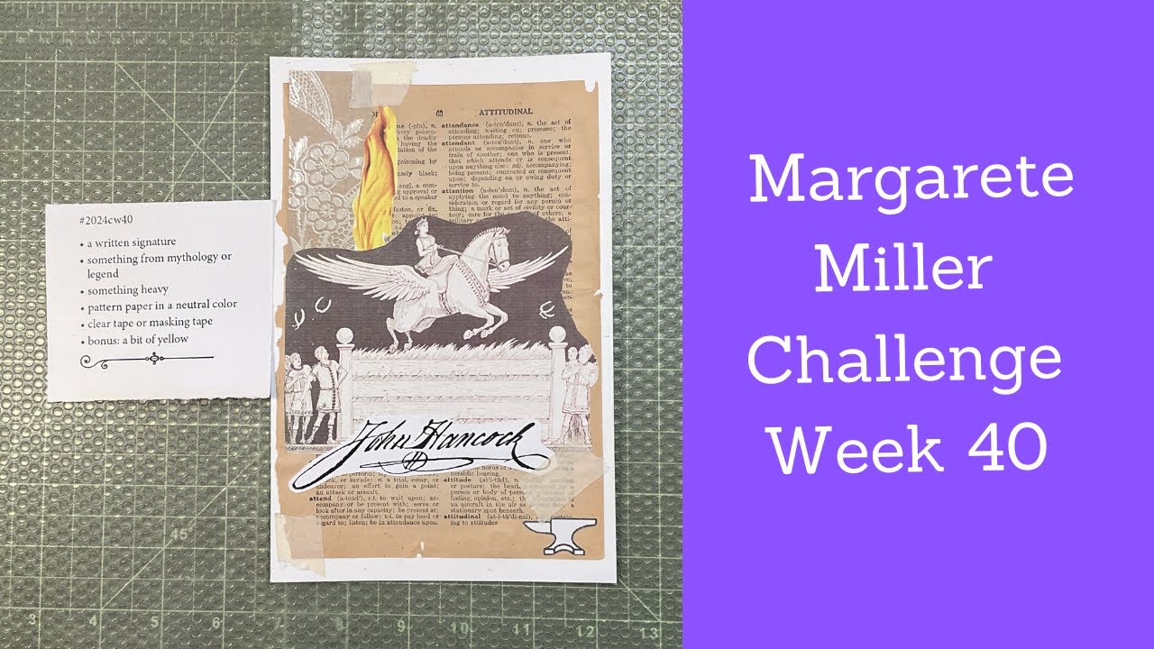 Margarete Miller Collage Challenge 40 - YouTube