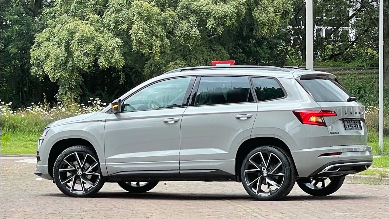 Skoda NEW Karoq Sportline 2021 in 4K Steel Grey 19 inch Vega Antraciet