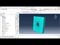 Abaqus meshing tutorial-3D solid plate with hole