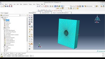 Abaqus meshing tutorial-3D solid plate with hole
