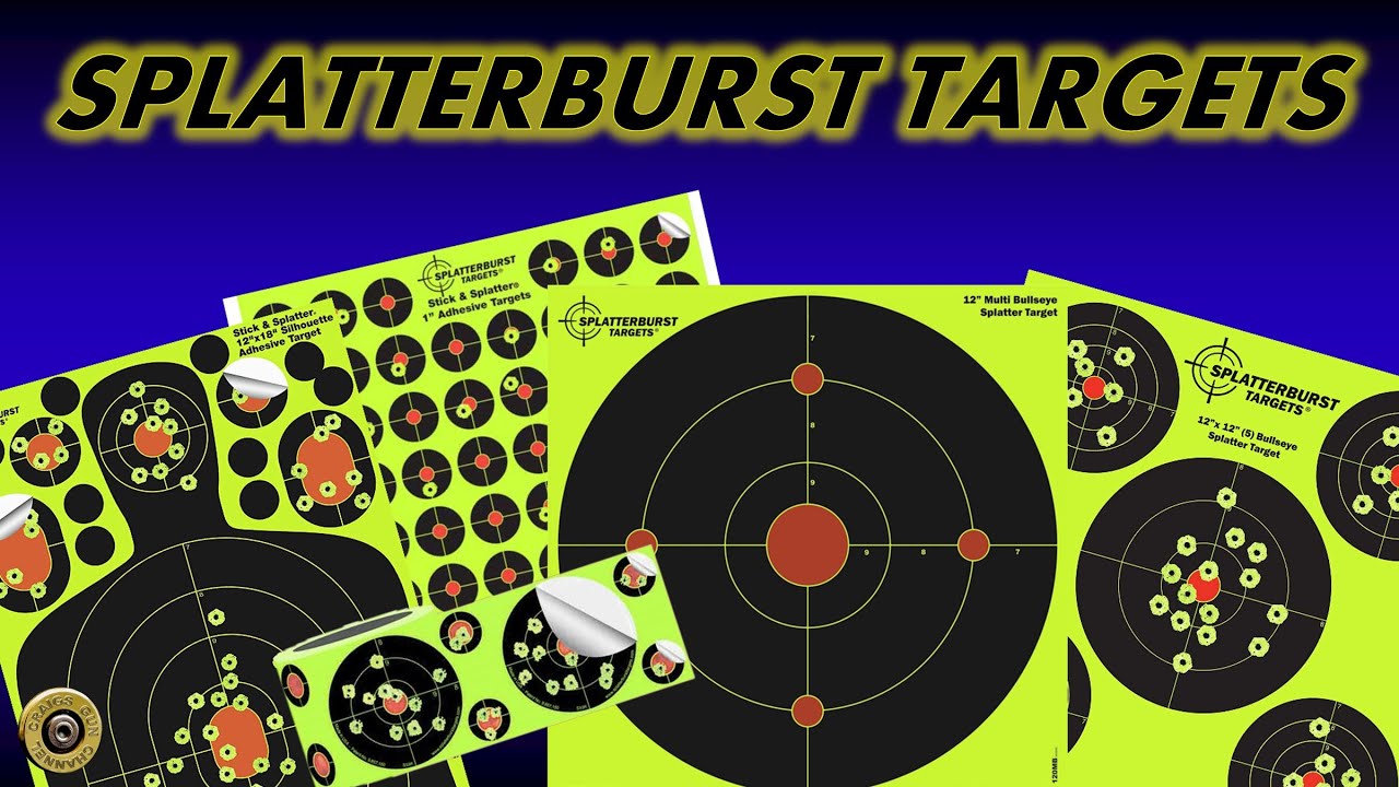 Splatterburst Targets - 4 inch Adhesive Stick & Splatter Reactive