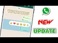 WhatsApp New UPDATE 2022 🔥 | Reaction Feature #shorts