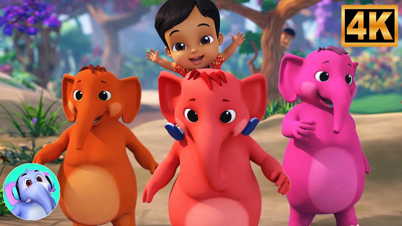 Ek Mota Hathi Shehar Ko Chala, एक मोटा हाथी, Hathi Raja Kahan Chale + Elephant Song for Children