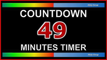 ⏰ 49 Minutes Timer - Countdown Full HD 1080p - Background Relaxing Music