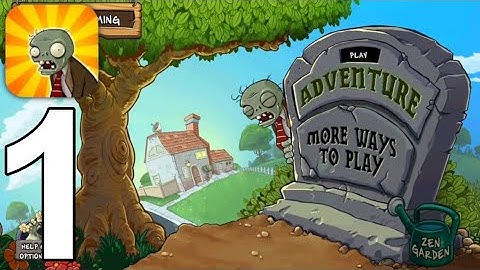 Plants vs. Zombies FREE - Gameplay Walkthrough Part 1 - Day level 1-3 [iOS,Android]