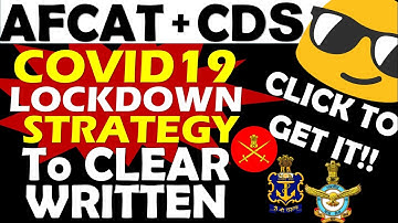 CDS 2 2020 Preparation Plan | AFCAT 2 2020 Preparation Plan | CDS and AFCAT preparation Plan