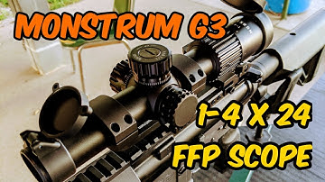 Monstrum G3 1-4 x 24 FFP Tactical Scope, Budget Scope under $200