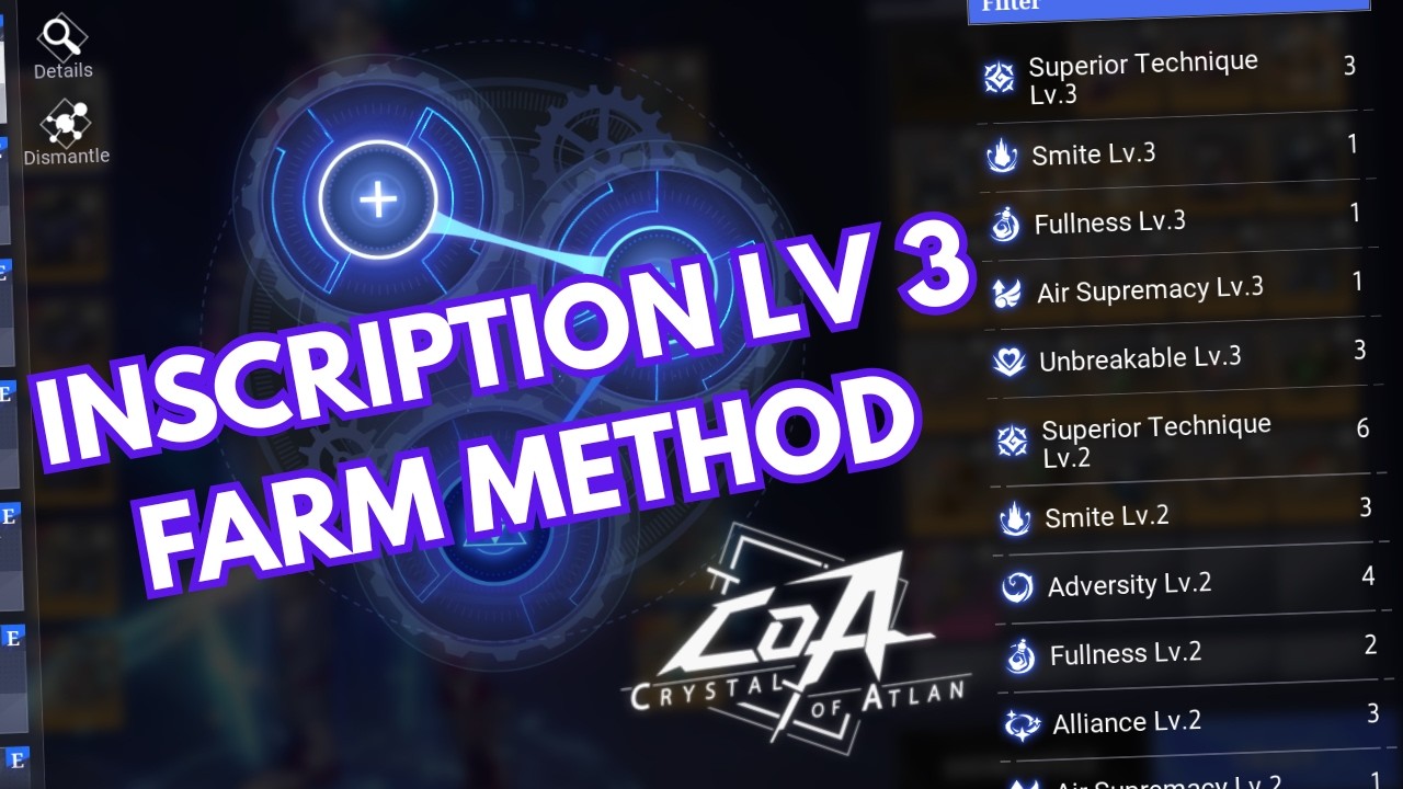 Postgate Farm Inscription HOW TO FARM FOR LEVEL 3 INSCRIPTIONS ! | CRYSTAL OF ATLAN - YouTube
