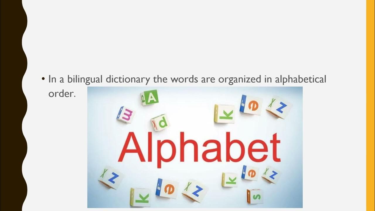 HOW TO USE A BILINGUAL DICTIONARY YouTube