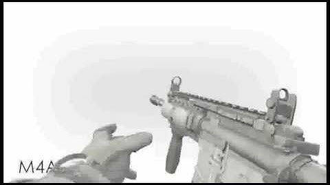 M4A1 3d animation (mw2 3ds max)