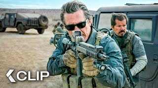 Brutal Emboscada Del Cártel A Escolta Policial - Sicario Día Del Soldado Clip Benicio Del Toro