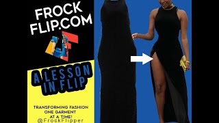 Quick Tutorial on How I added A Split to this Dress