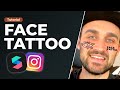 Face tattoo  face mesh assets  spark ar studio tutorial  create your own instagram filter