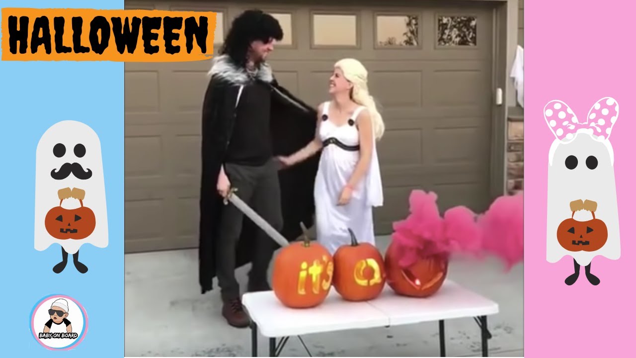 pt2 HALLOWEEN BABY GENDER REVEAL 2017 {reupload} YouTube