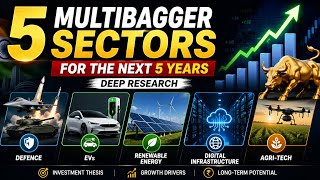 5 Multibagger Sectors for the Next 5 Years 🚀 | Deep Research for Smart Investors (2026–2030) #ai #ev