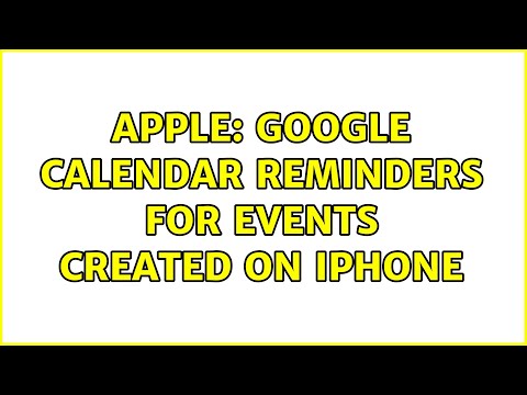 Apple: Google Calendar