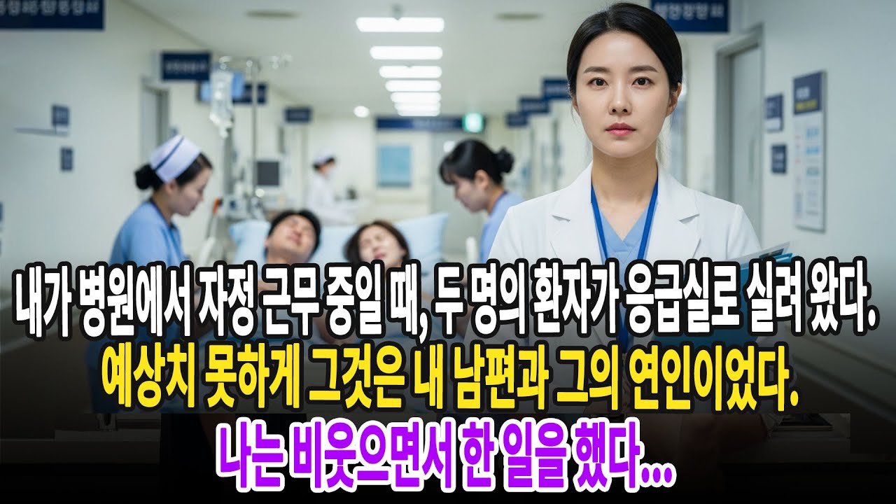 내가 병원에서 자정 근무 중일 때, 두 명의 환자가 응급실로 실려 왔다. 예상치 못하게 그것은 내 남편과 그의 연인이었다. 나는 비웃으면서 한 일을 했다...