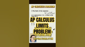 Can you solve this AP CALCULUS limits problem #apcalc #calculus  #apcalcbc #apcalcap #limits