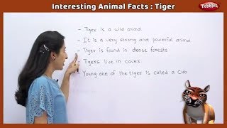Interesting Animal Facts : Tiger | Tiger Essay in English | Tiger Song |  Tiger Story | Learn Animals - YouTube