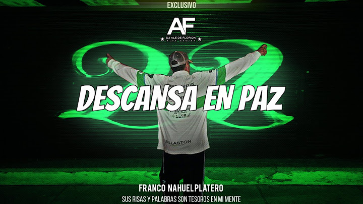 DJ ALE DE FLORIDA - DESCANSA EN PAZ (TRIBUTO FRANCO PLATERO)