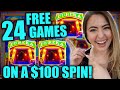 OMG 24 Free Games on $100/Spin on Eureka Blast & Here's How Many JACKPOTS We Won!!!