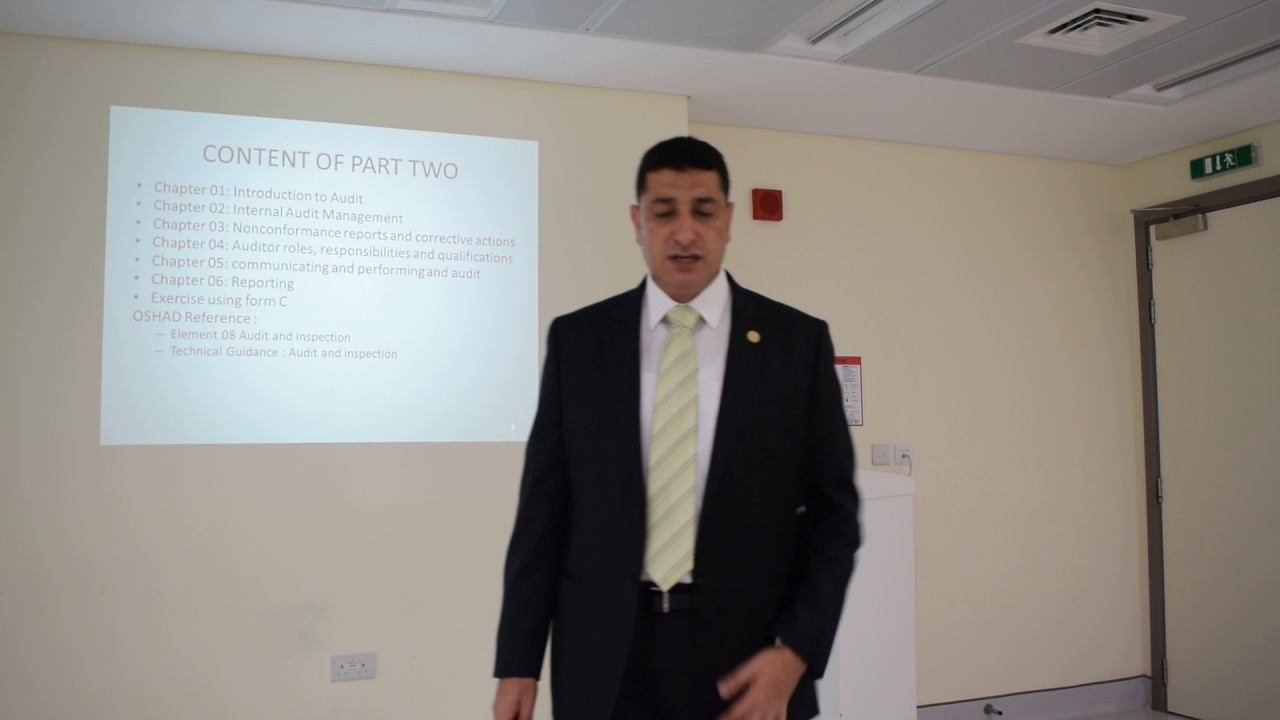 Part One: OSHAD Internal Audit Course ( based on OSHAD SF Ver 3.0) - DSC 0842