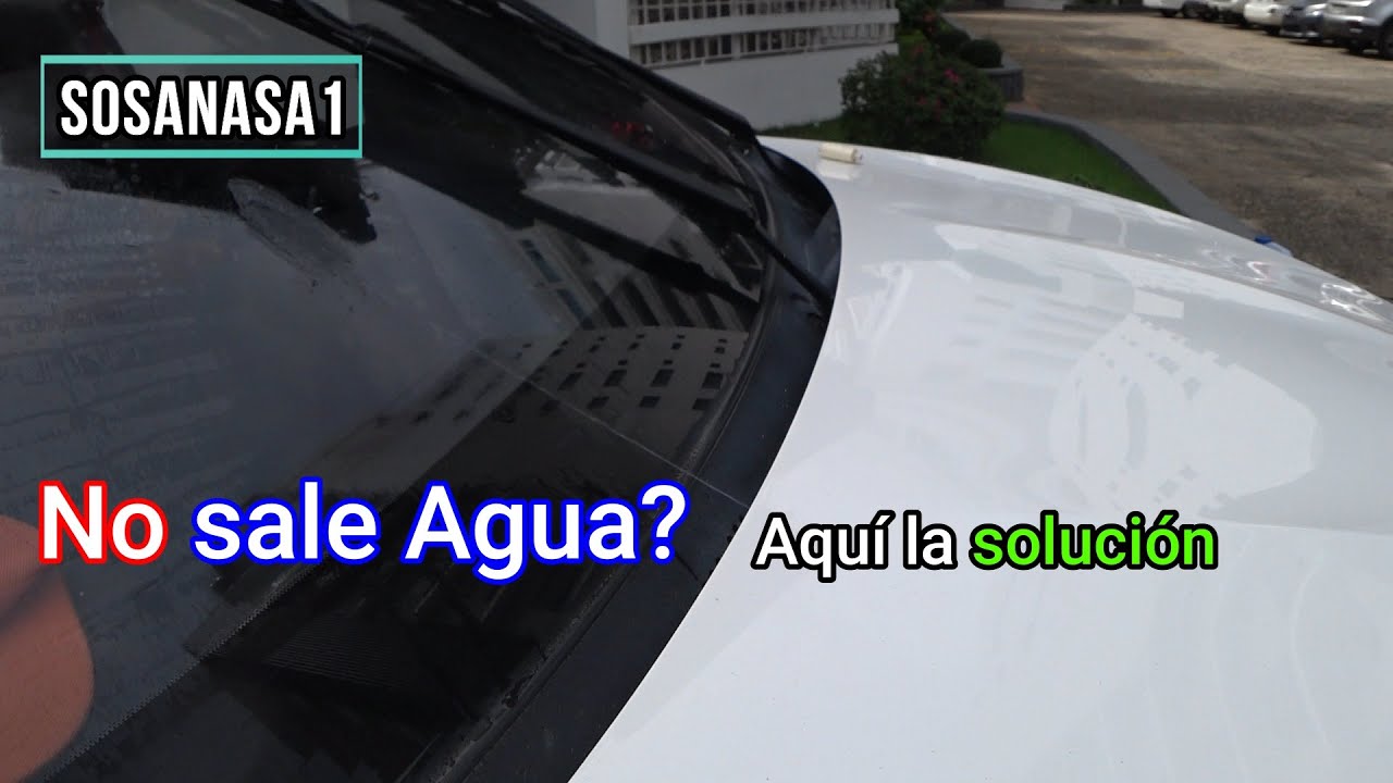 NO sale AGUA del limpiaparabrisas del Auto? Aquí te muestro una