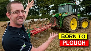 JOHN DEERE 7810 & 5 FURROW KVERENLAND PLOUGHING AT CARSEHALL... John McClean & Alan Clyde | FarmFLiX