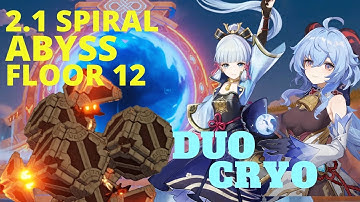 Duo Cryo vs Perpetual Mechanical Array Spiral Abyss 2.1 Floor 12 Full Star | Genshin Impact