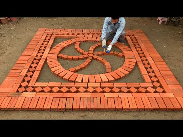 ⁣Great Idea Design Unique Small Playground In The Garden Using Scrap Terracotta And Ceramic Tiles