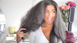 JE TESTE  LA BROSSE LISSANTE TYMO RING HAIR STRAIGHTENING BRUSH  - CRASH TEST 😱