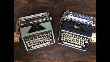 TypewriterMinutes - Typewriter Music Video: Olympia SM7 vs. Adler J5 (Dueling Typewriters)