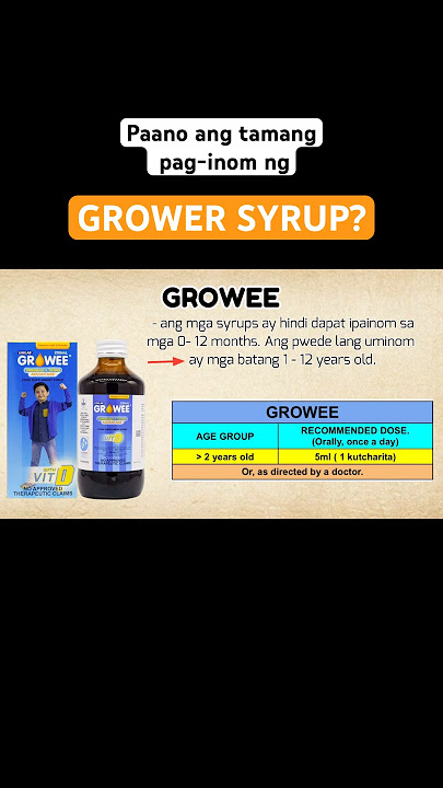 GROWEE VITAMINS NG BATA PAMPGANANG KUMAIN: Paano ang tamang pag-inom?
