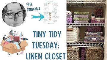 🍃 Linen Closet ReOrganization | Tiny Tidy Tuesday Ep 14