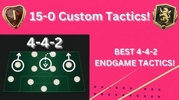 META 442 CUSTOM TACTICS! BEST ENDGAME FC25 TACTICS!