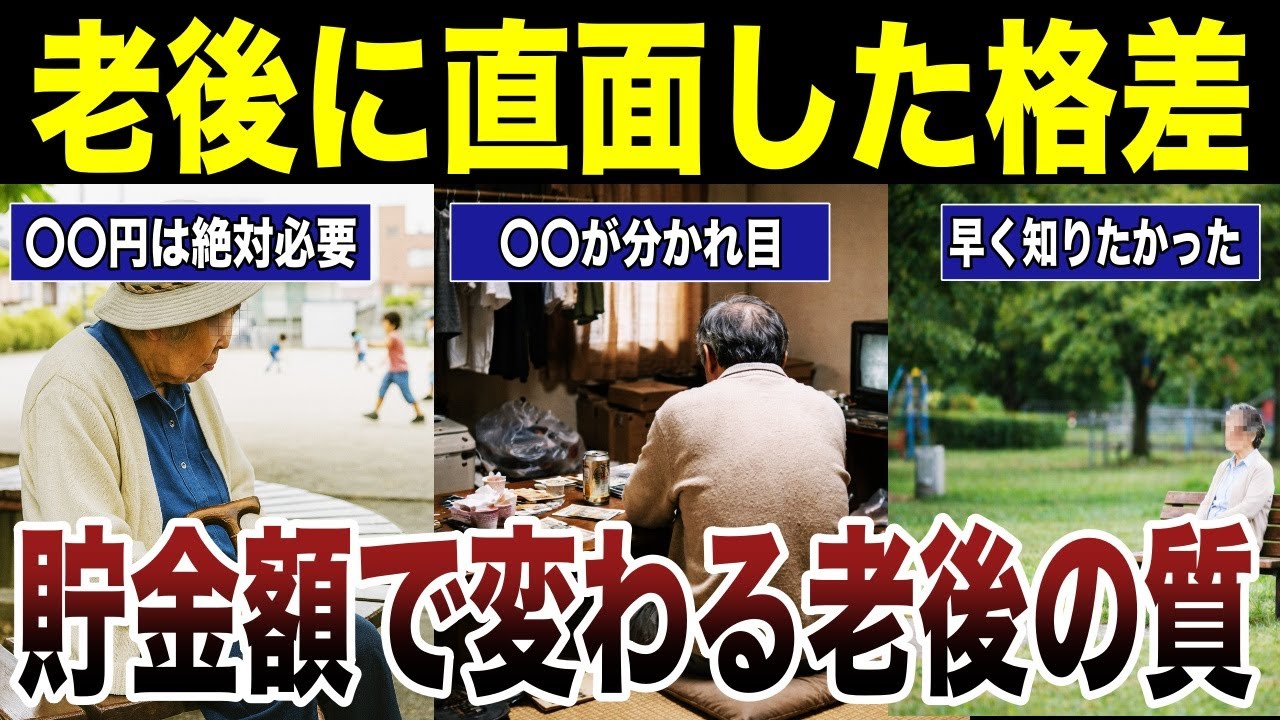 【老後の悲劇】老後に直面した貯金額による格差　口コミ20選紹介します　#高齢者  #口コミ