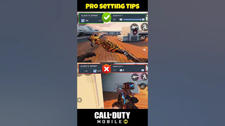 New *Best* Always Sprint Pro Settings CODM Multiplayer 🤯 CODMobile setting Tips & Tricks #shorts