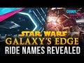 RIDE NAMES Revealed for Star Wars Galaxy&#39;s Edge - Disney News - 11/17/18