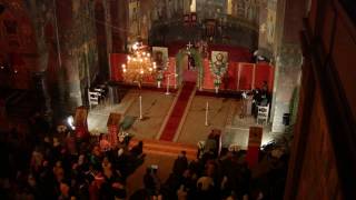 Пасхальное богослужение в Ново-Афонском монастыре.The Easter celebration from New Athos monastery.