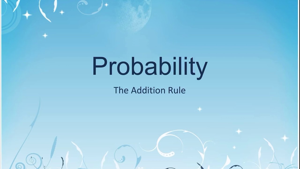The Addition r]Rule - YouTube